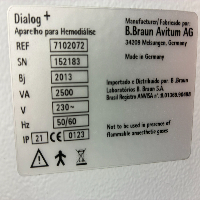 Bbraun Dialog+ Evo - Dialysis image 3